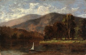 Untitled (sailboat in river)