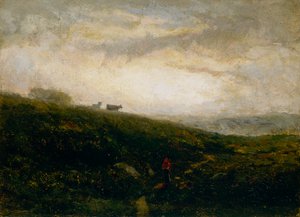 Untitled Cows Descending Hillside, 1881 by Edward Mitchell Bannister