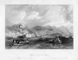 Capture of Ting-hai, Chusan, China, 1841 by Edward Paxman Brandard
