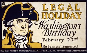 Legal Holiday, Washington
