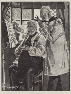 Village Waits Rehearsing by Edward R. King