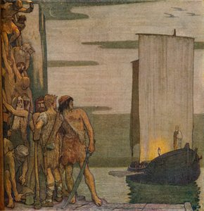 The Landing of Saint Patrick in Ireland by Edward Reginald Frampton