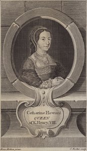 Catherine Howard, fifth wife of King Henry VIII (engraving)