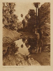 Before the White Man Came - Palm Canyon by Edward S. Curtis