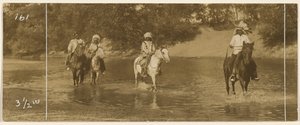 Riders in a Stream by Edward S. Curtis
