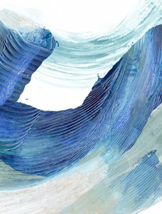 Flowing Blue Waves