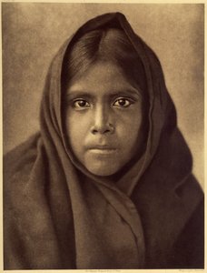 Qahatika girl. Photo taken from volume 2 of Edward S. Curtis