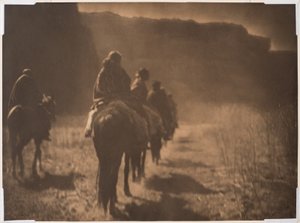 The Vanishing Race - Navajo by Edward Sheriff Curtis
