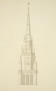 Projected Tower of St Mary Redcliffe by Edward Shiercliffe