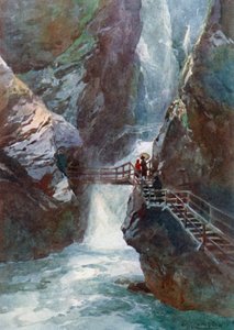 Breitach-Klamm, near Oberstdorf by Edward Theodore Compton