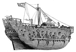HMS Discovery by Edward William (after) Cooke