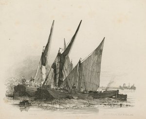 Barges on the Thames