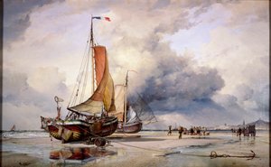 Dutch Pincks at Scheveningen, Holland by Edward William Cooke