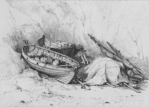 On The Beach at Cromer, c1828 by Edward William Cooke