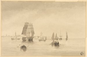 Rye - South Coast Near Hastings by Edward William Cooke