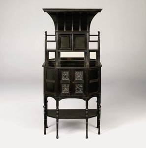 An Ebonised Cabinet by Edward William Godwin