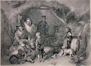 The Highland Whiskey Still, Engraved by Robert Graves, Published 1876