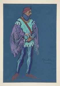 A Herald, Costume Sketch for Henry Irving by Edwin Austin Abbey