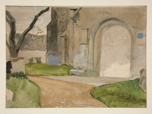 Architectural Study by Edwin Austin Abbey