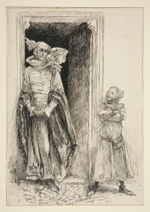 Armado and Moth, from Act III, Scene i, Love by Edwin Austin Abbey