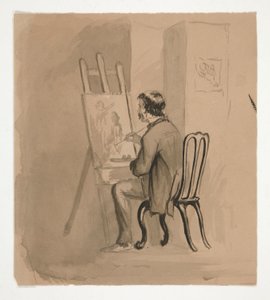 Artist Seated at Easel