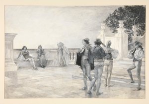 Balthazar Sings by Edwin Austin Abbey