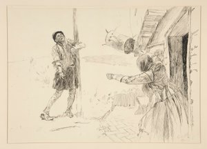Christopher Sly, Illustration for Introduction, Scene II, Taming of the Shrew by Edwin Austin Abbey