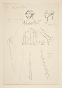 Duke of York, costume sketch for Henry Irving by Edwin Austin Abbey