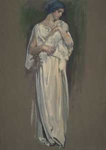 Early study for... by Edwin Austin Abbey