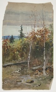 Fall Landscape by Edwin Austin Abbey