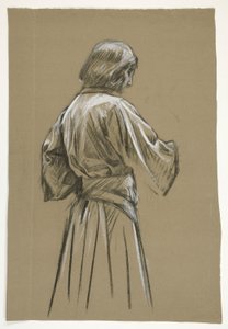 Figure Study for King Arthur by Edwin Austin Abbey
