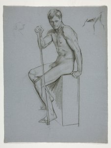 Figure Study for The Spirit of Vulcan, Genius of the Workers in Iron and Steel, Capitol Rotunda, Harrisburg, Pennsylvania