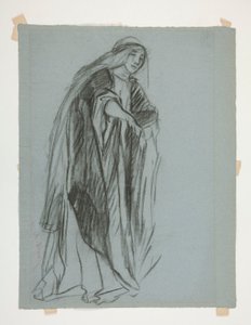 Figure Study for the Castle of the Maidens, from The Quest of the Holy Grail