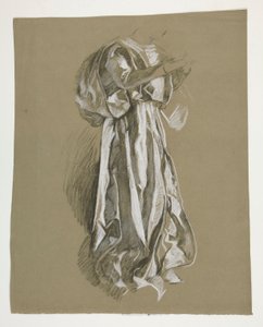 Figure study for the Infant Galahad, from The Quest of the Holy Grail by Edwin Austin Abbey