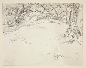 Forest Scene by Edwin Austin Abbey