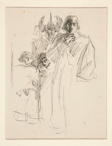 Galahad at Castle (study)