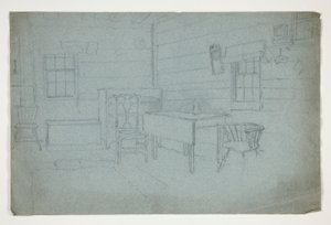Interior Study by Edwin Austin Abbey