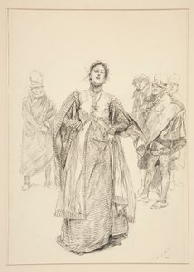 Katharina, illustration for Act I, Scene i, Taming of the Shrew