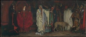 "King Lear," Act I, Scene I by Edwin Austin Abbey