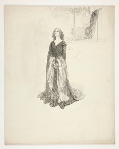 Lady with Hands Clasped (from King Richard II) by Edwin Austin Abbey