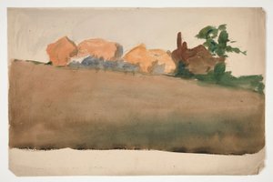 Landscape with Houses in Distance