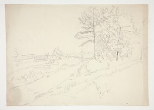 Landscape with Road Running Through by Edwin Austin Abbey