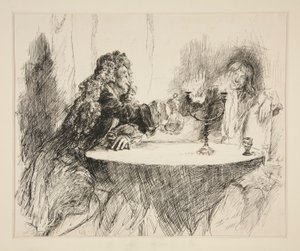 Sketch for The Noble Patron by Edwin Austin Abbey