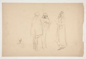 Sketch of Three Men, from Merchant of Venice