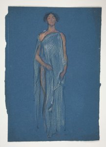 Sketch of a woman - costume study for a play? by Edwin Austin Abbey