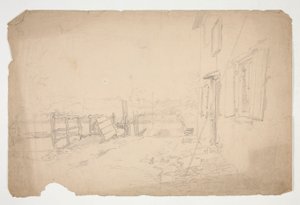 Sketch of an Exterior of a Country House
