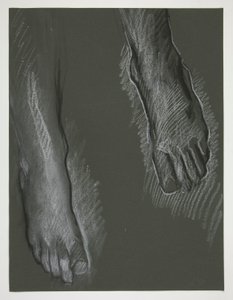 Sketch of Two Feet by Edwin Austin Abbey
