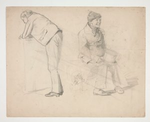 Sketch of Two Men - Unidentified Illustration