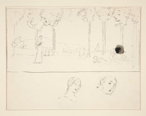 Study for Fiametta by Edwin Austin Abbey