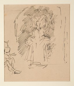 Study for Priest and the Great Lady by Edwin Austin Abbey
